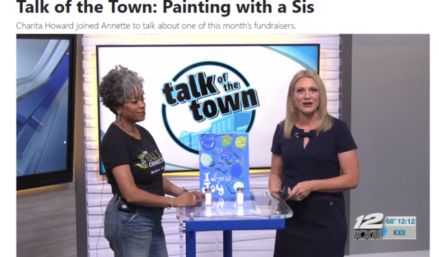 Painting with a Sis Event Featured on KXII-TV’s “Talk of the Town”